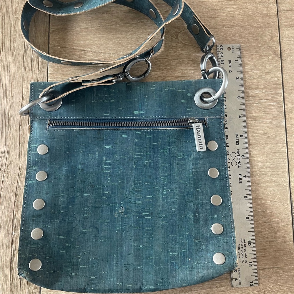 Hammitt cork leather blue crossbody